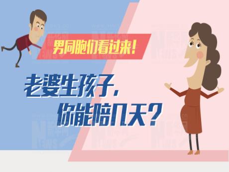 男同胞们看过来！老婆生孩子，你能陪几天？