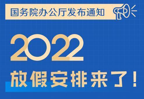 春节国庆放7天，五一放5天，2022年放假安排来了！